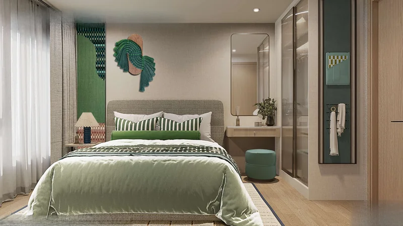 1 Bedroom Plus ที่ The KUARTZ: ห้องนอน