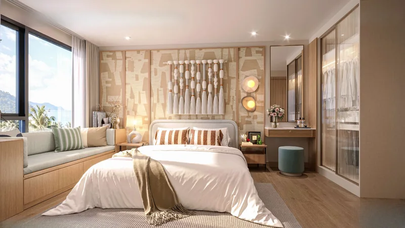 เพนต์เฮาส์ 2 Bedroom ที่ The KUARTZ: ห้องนอน